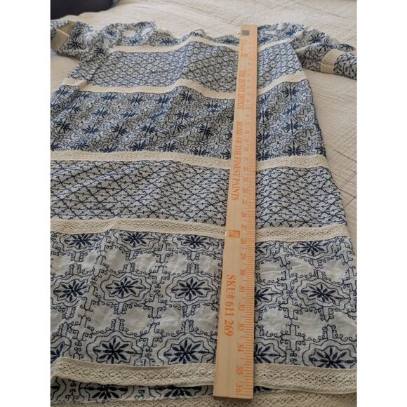 Velvet Graham & Spencer Boho Embroidered Dress Boho Floral Jaipur Lightweight XS - Picture 7 of 9